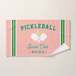 Pickleball Social Club, Benutzerdefinierter Name S Handtuch