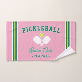 Pickleball Social Club, Benutzerdefinierter Name S Handtuch