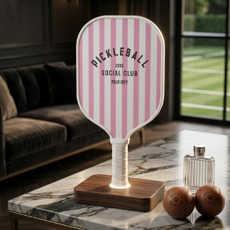 Pickleball Social Club Benutzerdefinierter Rosa St Schläger