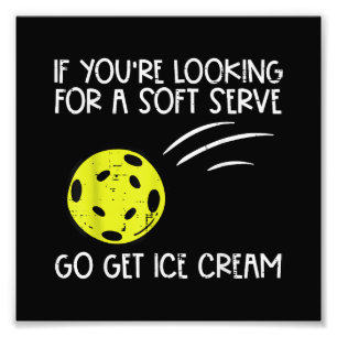 Pickleball Soft Serve Ice Creme Pickle Ball Me Fotodruck
