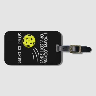 Pickleball Soft Serve Ice Creme Pickle Ball Me Gepäckanhänger