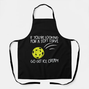 Pickleball Soft Serve Ice Creme Pickle Ball Me Schürze