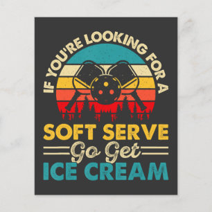 Pickleball Soft Serve Lustiger Sportswitz Flyer