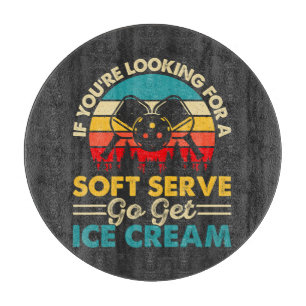 Pickleball Soft Serve Lustiger Sportswitz Schneidebrett