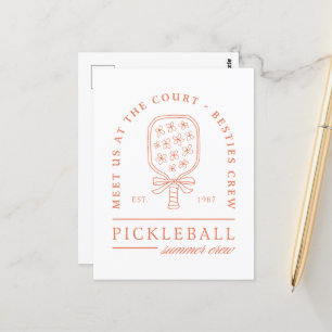 Pickleball Sommerbegehren Mädchen Crew ästhetisch Postkarte