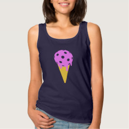 PickleBall Sommereis Creme Cone Frauentank T-Shirt