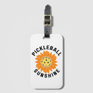 Pickleball Sonnenschein Gepäckanhänger
