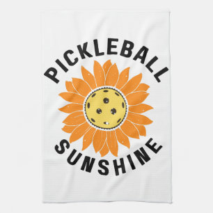 Pickleball Sonnenschein Geschirrtuch