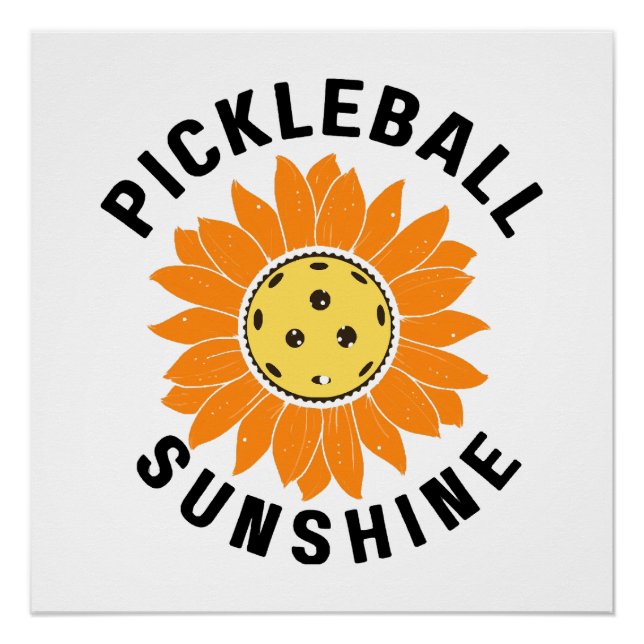 Pickleball-Sonnenschein Poster (Vorderseite)