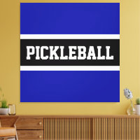 PICKLEBALL Spaß Royal Navy Schwarz-weiße Streifen
