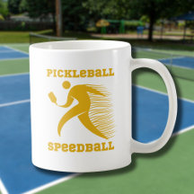 Pickleball Speedball-Spieler mit Geschwindigkeit