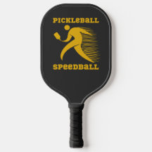 Pickleball Speedball-Spieler mit Geschwindigkeit
