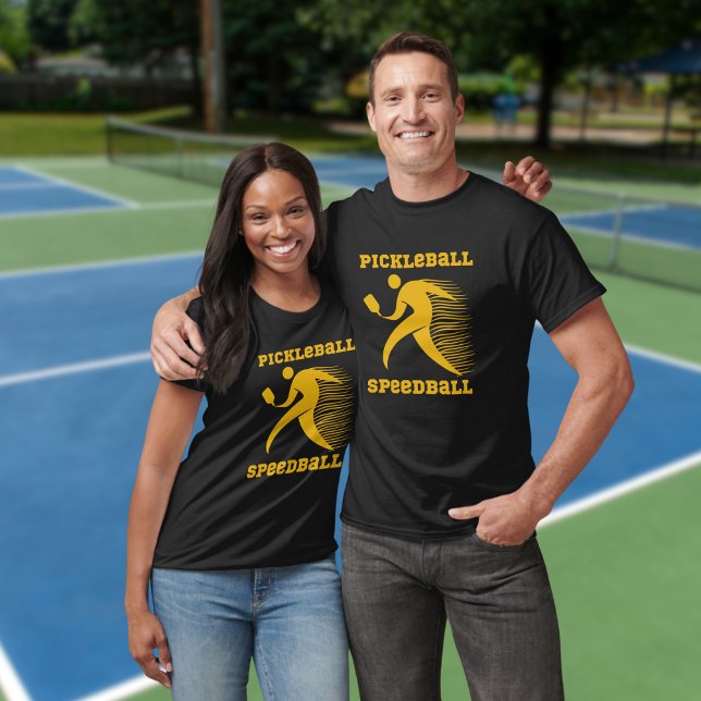 Pickleball Speedball-Spieler mit Geschwindigkeit T-Shirt (Von Creator hochgeladen)