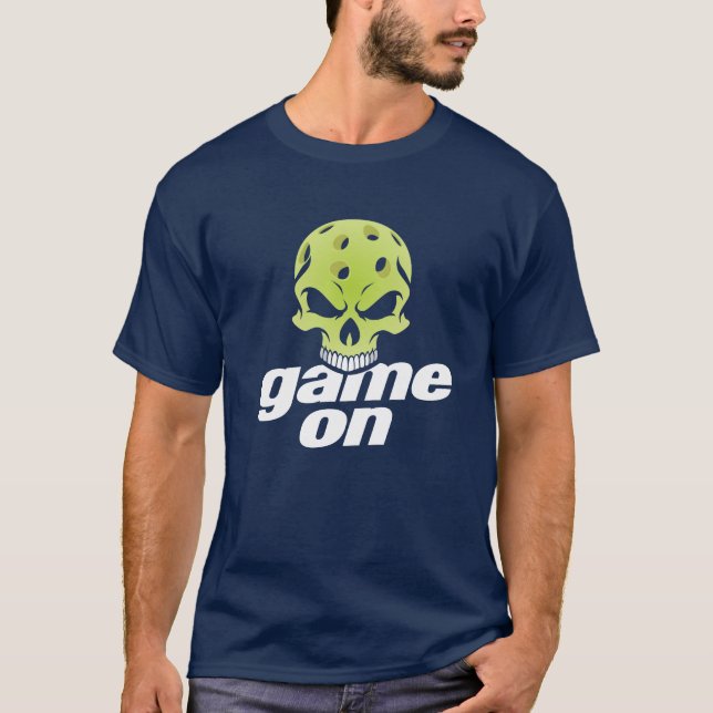 Pickleball Spiel auf T - Shirt (Vorderseite)