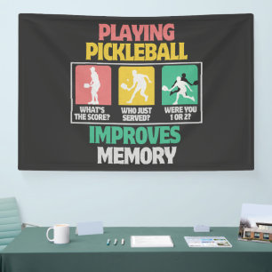 Pickleball-Spielen verbessert das Gedächtnis Banner