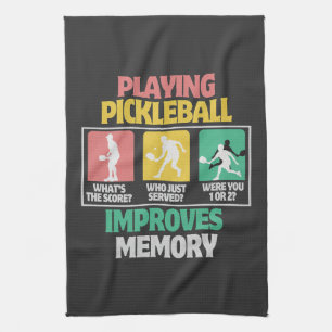 Pickleball-Spielen verbessert das Gedächtnis Geschirrtuch