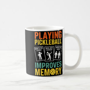 Pickleball spielen verbessert das Gedächtnis lusti Kaffeetasse
