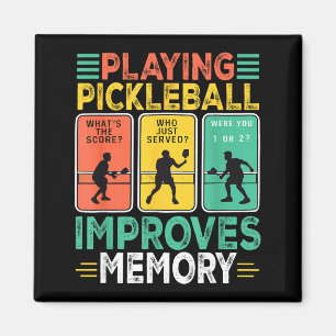 Pickleball spielen verbessert das Gedächtnis lusti Magnet