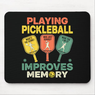 Pickleball spielen verbessert das Gedächtnis lusti Mousepad