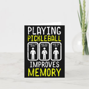 Pickleball spielen verbessert das Gedächtnis Pickl Karte