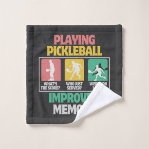 Pickleball-Spielen verbessert das Gedächtnis Waschlappen