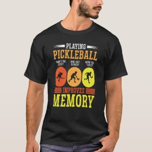 Pickleball spielen verbessert den Memory Dink Play T-Shirt