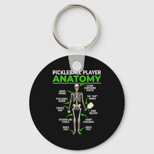 Pickleball-Spieler Anatomie lustiger Dink Pickle B Schlüsselanhänger