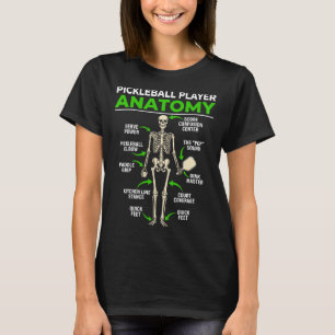 Pickleball-Spieler Anatomie lustiger Dink Pickle B T-Shirt