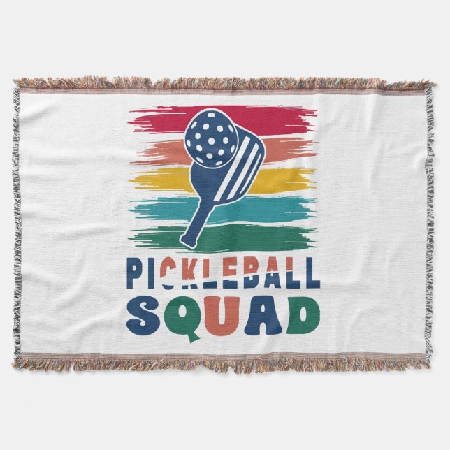 Pickleball Spieler Geschenkidee Decke (Vorderseite)