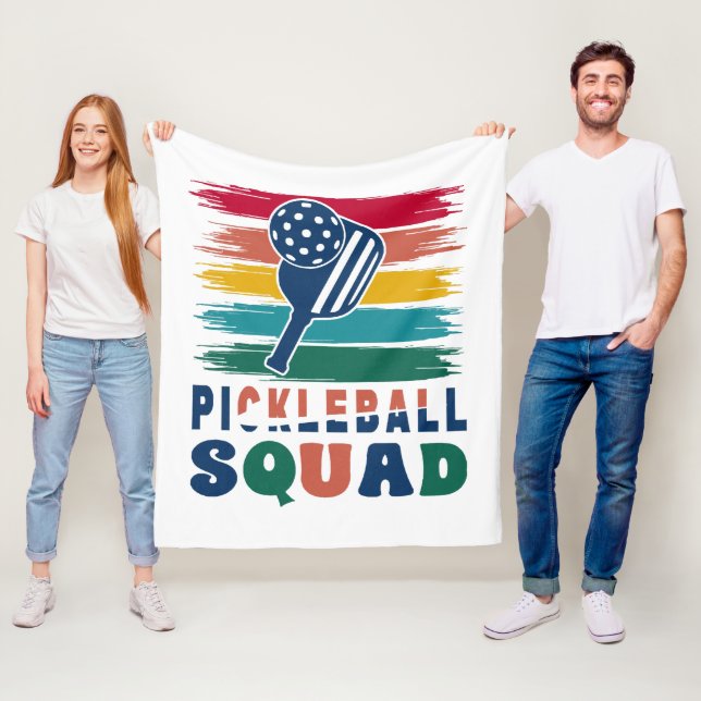 Pickleball Spieler Geschenkidee Fleecedecke (Beispiel)