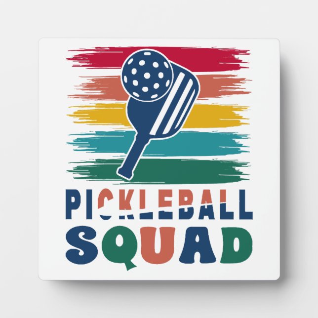 Pickleball Spieler Geschenkidee Fotoplatte (Vorderseite)