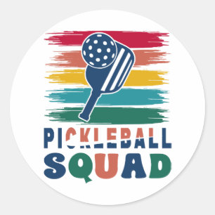 Pickleball Spieler Geschenkidee Runder Aufkleber