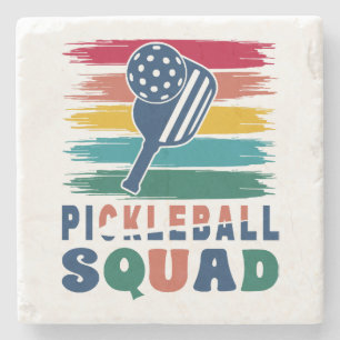 Pickleball Spieler Geschenkidee Steinuntersetzer