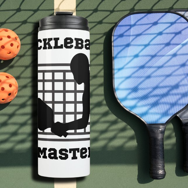 Pickleball-Spieler Meistergewinner individuelle Na Thermosbecher (Von Creator hochgeladen)