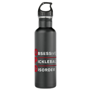 Pickleball-Spieler mit obsessive Pickleball-Störun Edelstahlflasche