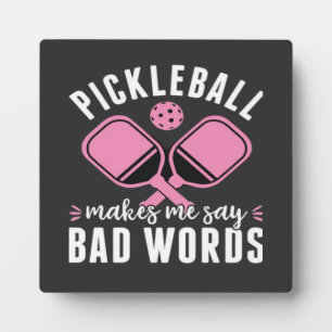 Pickleball-Spieler Pickleball bringt mich dazu, Sc Fotoplatte