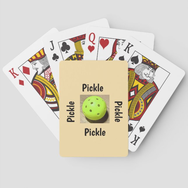 Pickleball  spielkarten (Rückseite)