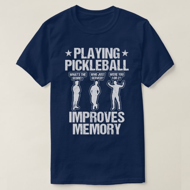 Pickleball spielt Erinnerung an Funny Picklebal T-Shirt (Design vorne)