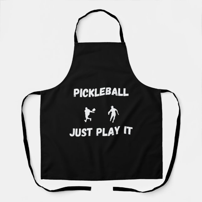 Pickleball spielt es einfach schürze (Vorderseite)
