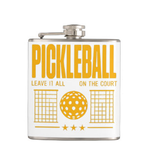 Pickleball Spirit - Verlass alles auf dem Gericht Flachmann