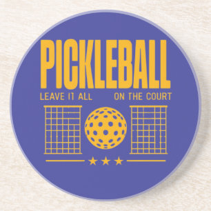 Pickleball Spirit - Verlass alles auf dem Gericht Getränkeuntersetzer
