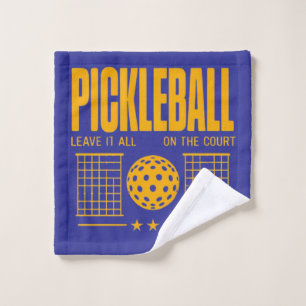 Pickleball Spirit - Verlass alles auf dem Gericht Waschlappen