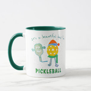 Pickleball Sport Funny Cool Trendy Pickleball Day Tasse