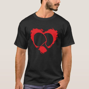 Pickleball Sport Lover Herz Gestern und Heute T-Shirt