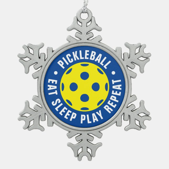 Pickleball sport Noël arbre ornement cadeau (Devant)