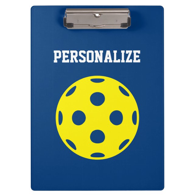 Pickleball-Sportsklipptafel mit eigenem Logo Klemmbrett (Vorderseite)