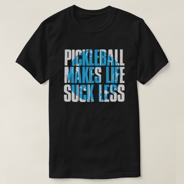 Pickleball Sprichwort Ball Sport Dink Life T-Shirt (Design vorne)