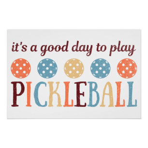 Pickleball Sprichwort Funny Zitat Poster