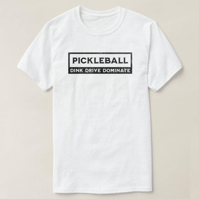 Pickleball Sprichwort Vintag T-Shirt (Design vorne)
