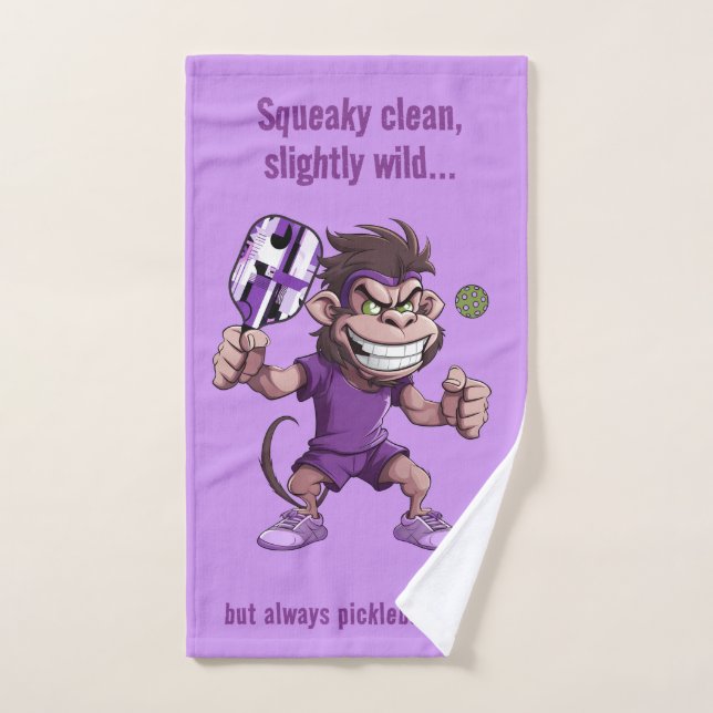 Pickleball SQUEAKY CLEAN, SLIGHTLY WILD Handtuch (Handtuch)